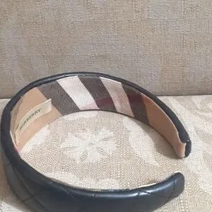 BURBERRY QUILTED LEATHER HEADBAND EUC Burberry | Accessories | Burberry Quilted Leather Headband  main image 4